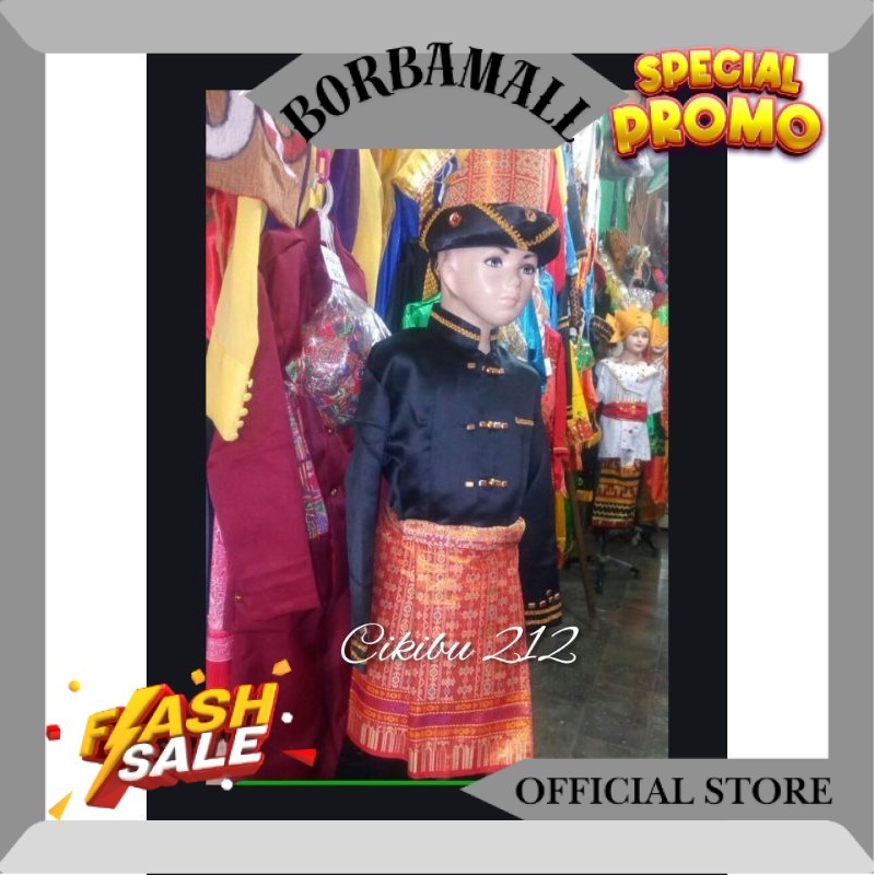Baju adat Aceh /Teuku Umar anak TK/SD (cikibu)