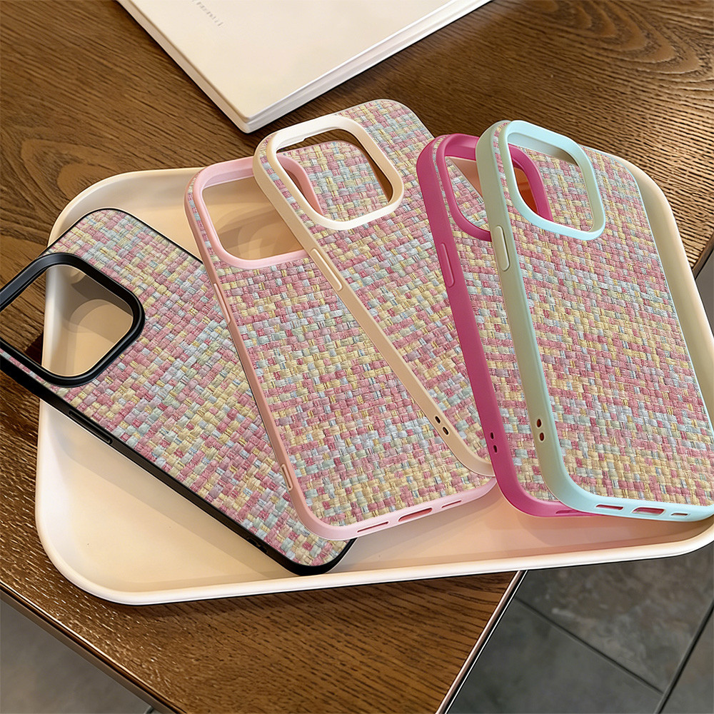 INS Leather Case HP for IPhone 17 13 11 16 15 14 12 Pro Max XR 13 Pro X XS MAX Color Chanel-inspired