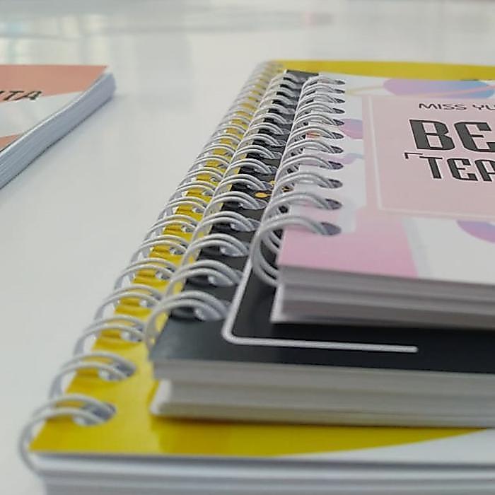 NW Notes Custom A6 / Notebook A6 / Notes Spiral A6 - Isi 50 lembar Plain