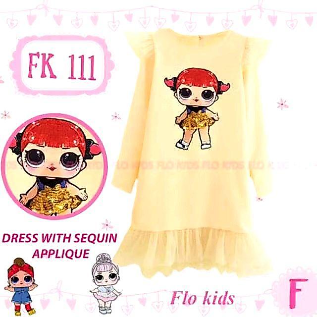 Dress anak sequin Fk 111 F