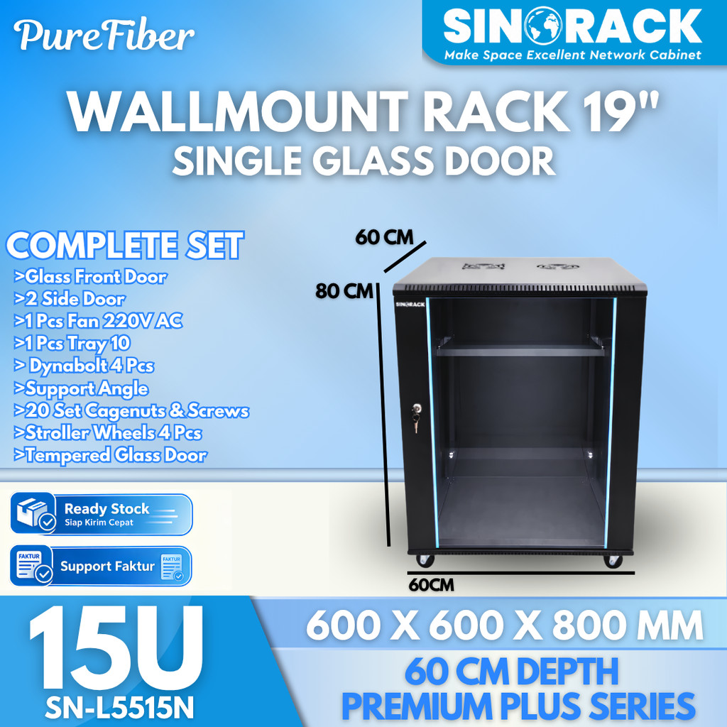 Sinorack Wall Mount Rack Server 15U Big Premium