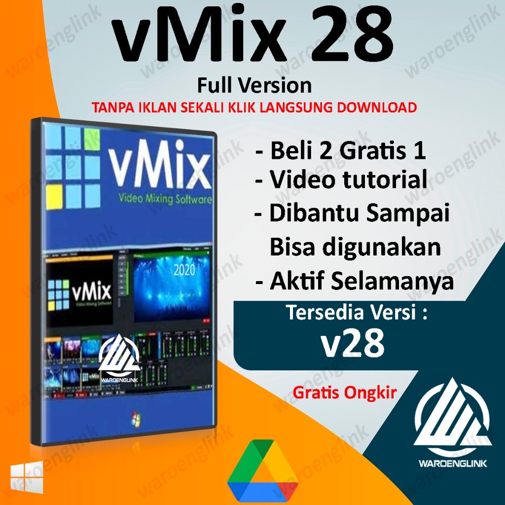 vMix 28 vMix 2025 | Video Install | Windows | Full Version | Lifetime