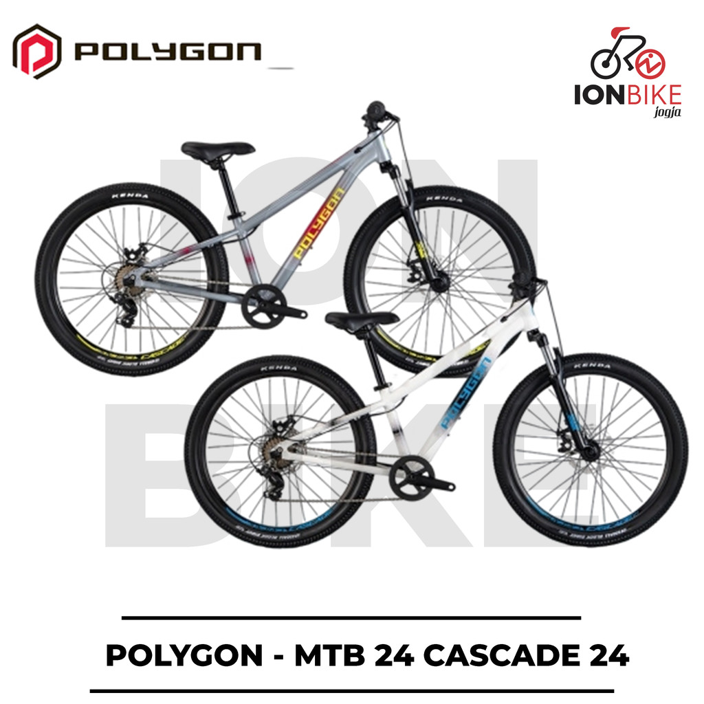 Sepeda MTB 24 Inch Polygon Cascade Frame Alloy Ringan Gunung Mountain Bike Murah Anak Dewasa Sekolah