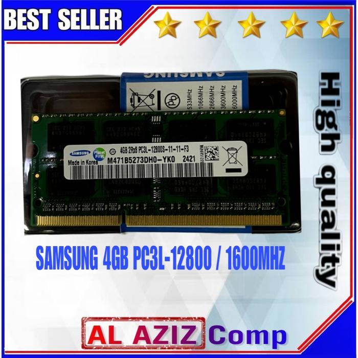 RAM LAPTOP SAMSUNG DDR3 4 GB PC3L-12800S