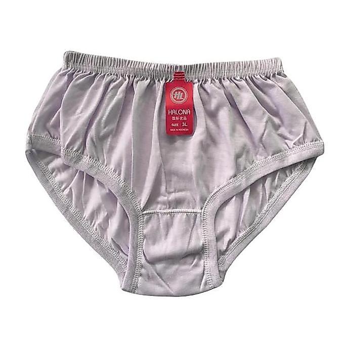 DV281 - 3 Pcs Celana Dalam CD Wanita Dewasa Jumbo Yayan | CD Perempuan Polos Bahan Katun Motif Cewek