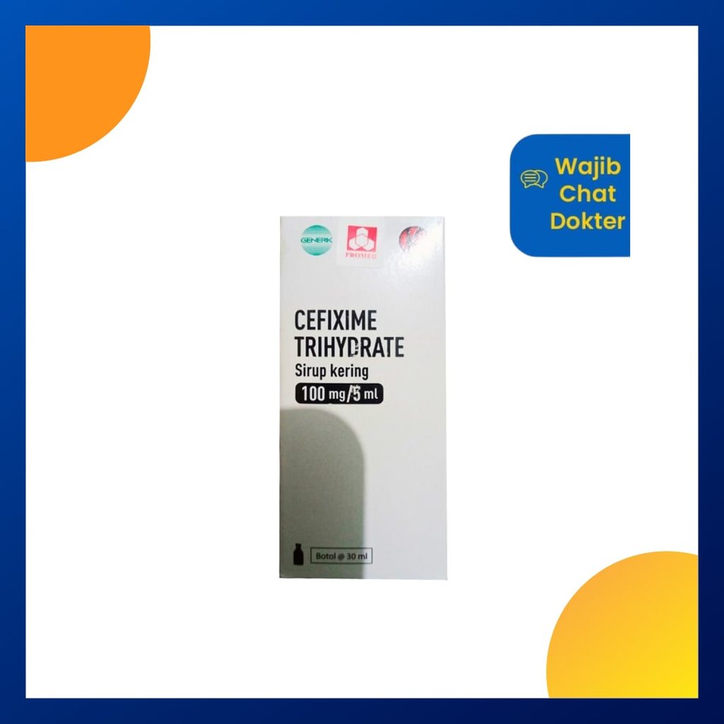 CEFIXIME GENERIK PROMED DRY SIRUP 1 BOTOL @ 30 ML