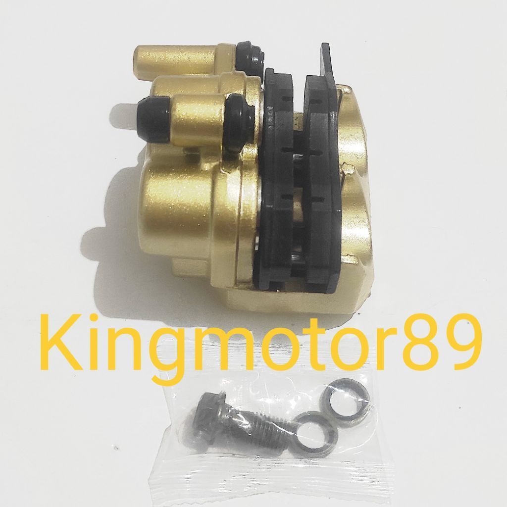 KALIPER CAKRAM DOUBLE PISTON BELAKANG MINERVA R150, MINERVA R150,MINERVA RX 150,MINERVA R200, TANPA 