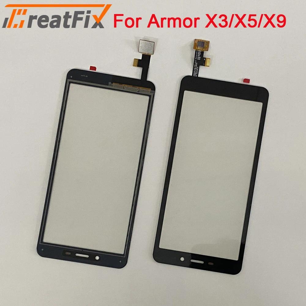 5.5" For Ulefone Armor X3 X5 Pro Tou Screen Panel Glass Parts For Ulefone Armor X8 x8i X9 X10 Pro To