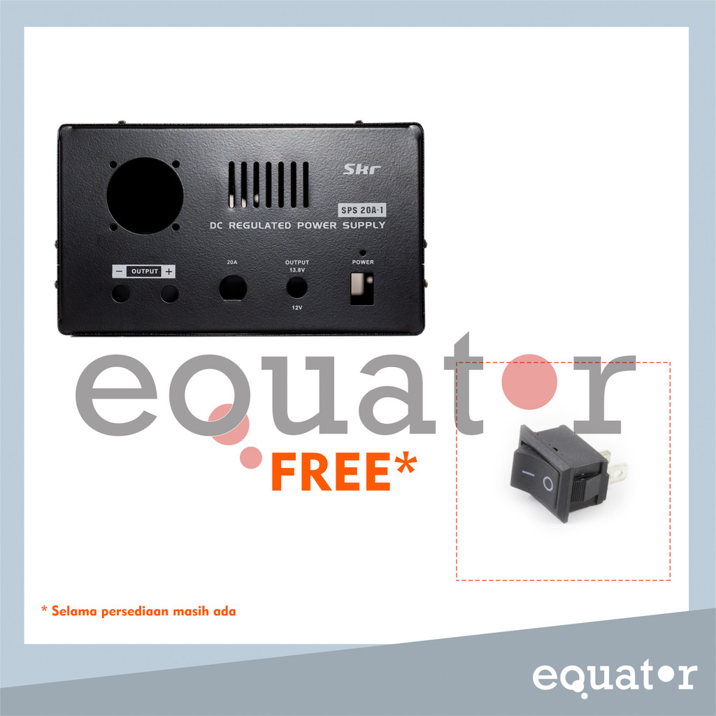 Box / Casing Adaptor / Power Suppy 20 A [plat tebal] Type SPS 20A SKR