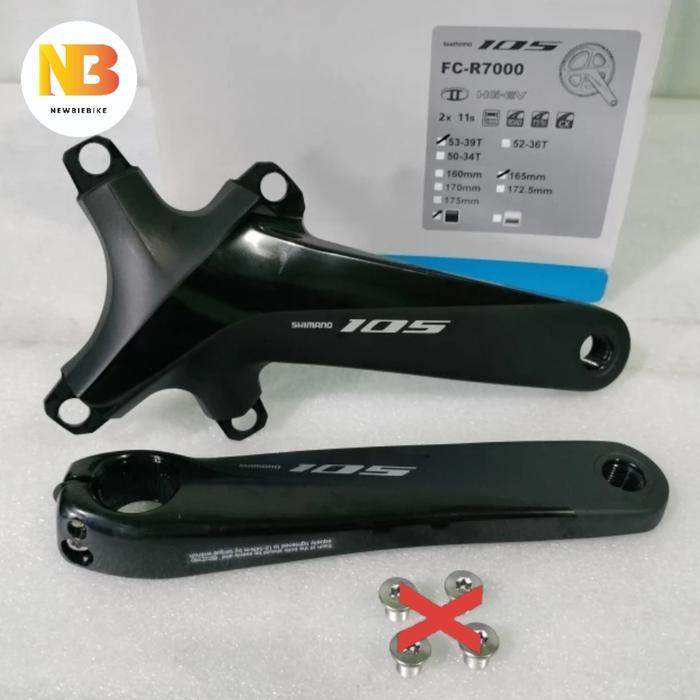 Crank Arm 165 mm Shimano 105 R7000 BCD 110 untuk double chainring - Arm 170 mm