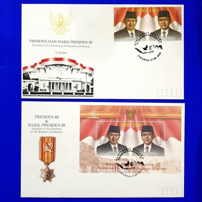 Perangko/Prangko INDONESIA. SHP (2 lbr) PRESIDEN & WAKIL PRESIDEN RI
