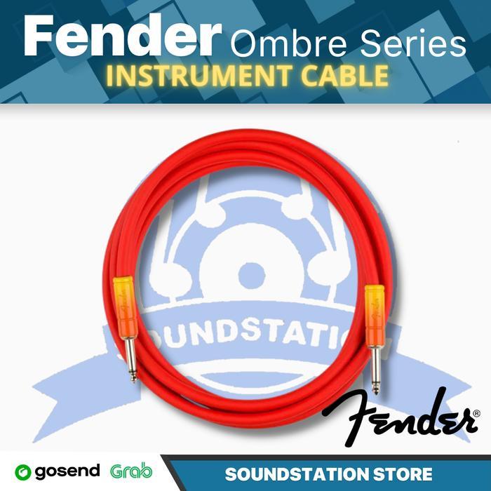 Fender Ombre Series Instrument Cable | Kabel Gitar Instrumen - Tequila Sunrise, 10ft