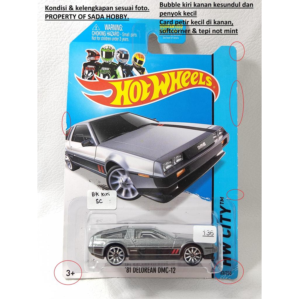 Hot Wheels HW CIty '81 Delorean DMC-12 Silver