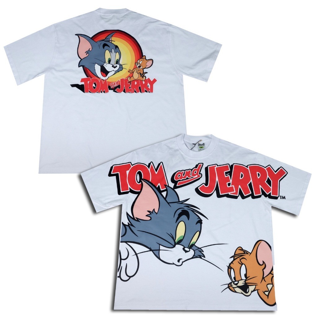 TOM AND JERRY AOP T-SHIRT Movie Game Karakter Kartun Bootleg Vintage Oversize