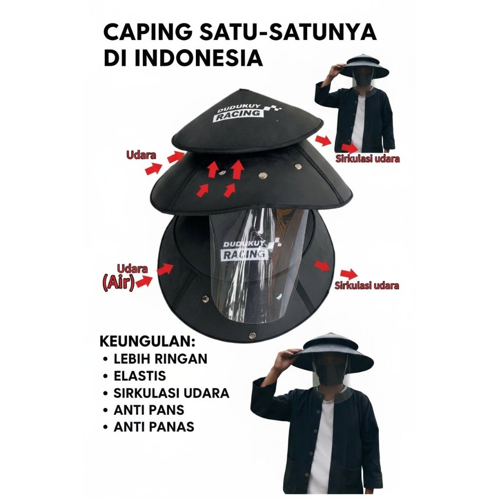 TOPI DUDUKUY CAPING PETANI NELAYAN TRAKTOR sawit kebun sawah pancing traktor