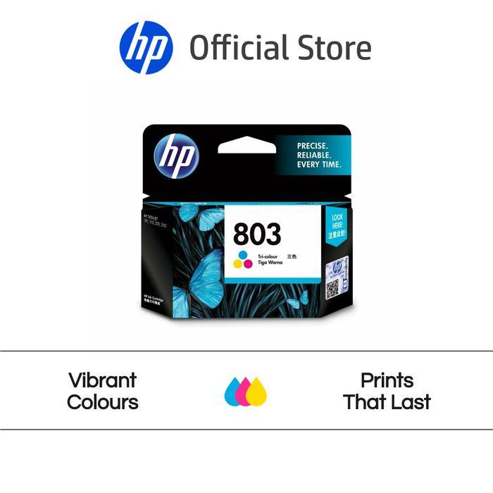 Tinta Printer HP Original 803 Tri-Color DeskJet 1112, 2132, 2621