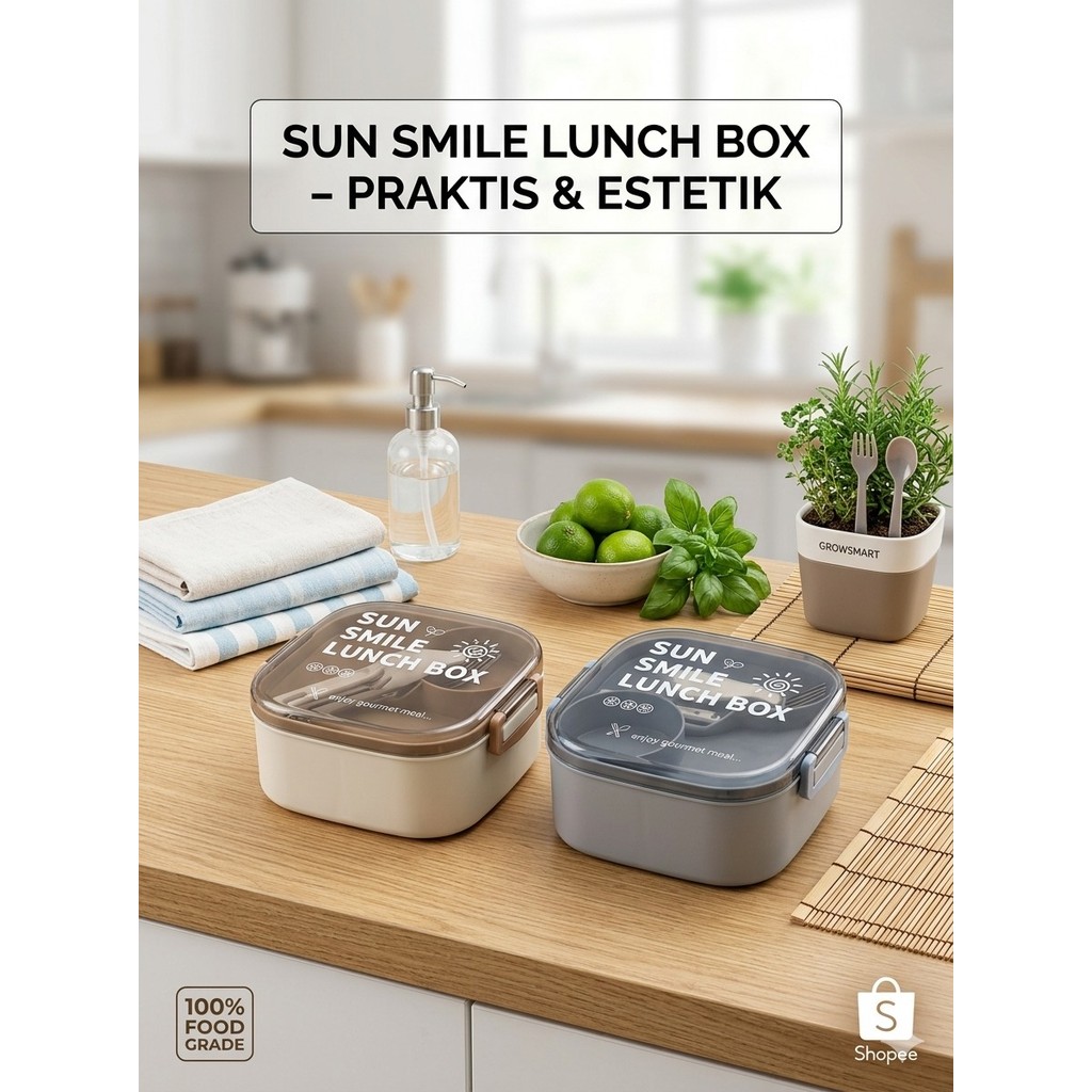 Kotak Bekal TEDEMEI 8818 / Lunch box / Rantang Anak