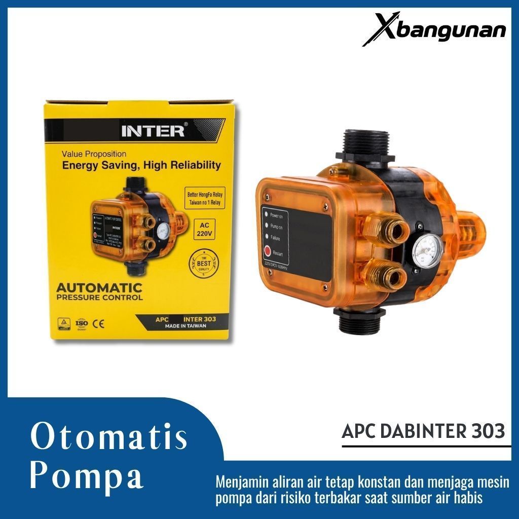 Otomatis Pompa Air DABINTER 303 / Automatic Pressure Control