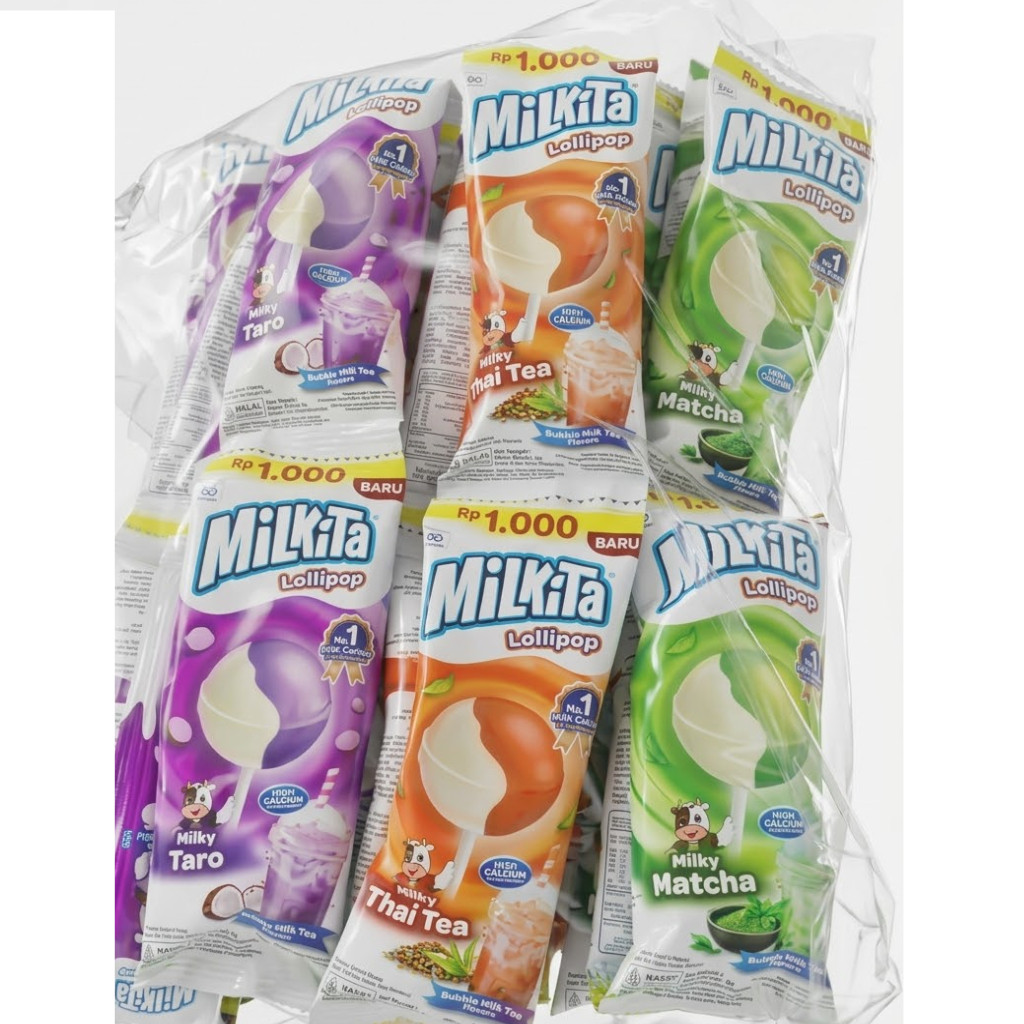 PERMEN MILKITA 1 PACK ISI 3 RENCENG 3 VARIAN RASA