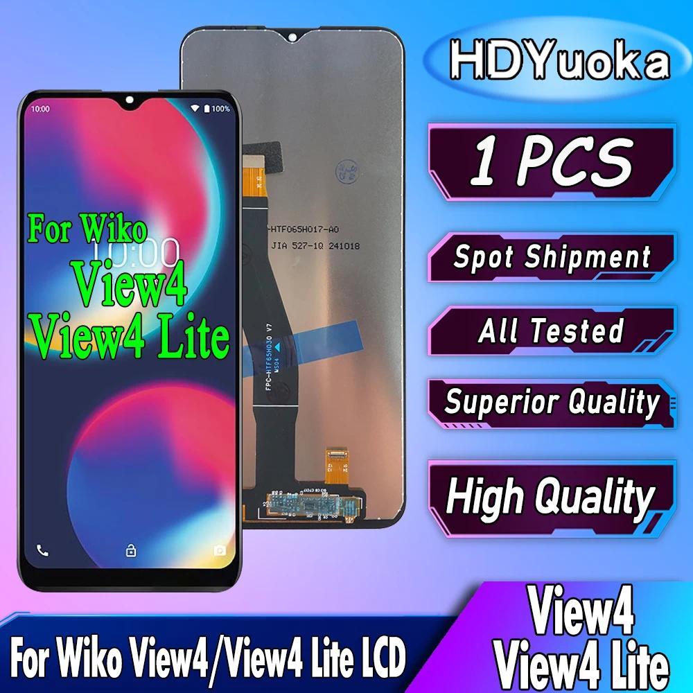 6.52" High Quality For Wiko View4 LCD splay Screen Touch gitizer Assembly For Wiko View4 Lite LCD Re