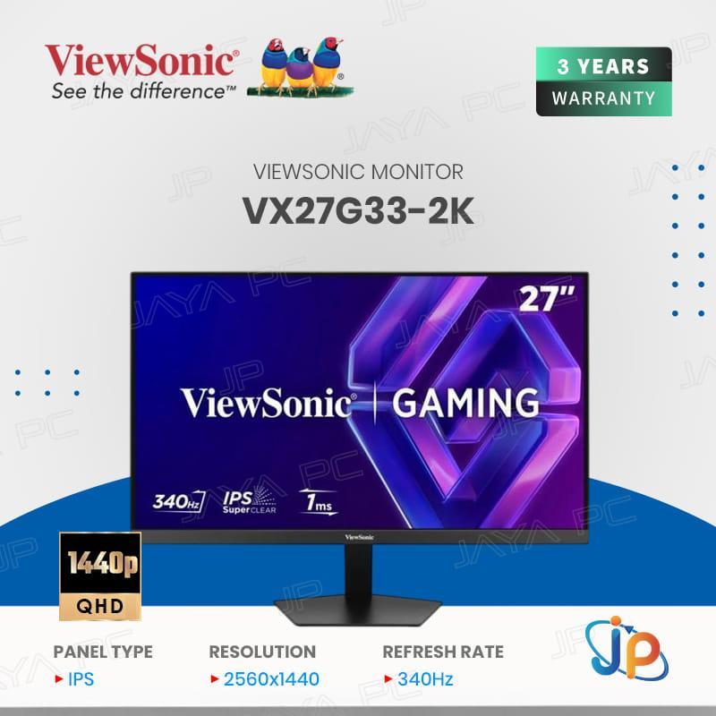 Monitor Viewsonic LED IPS VX27G33-2K - 2K QHD 27" Inch