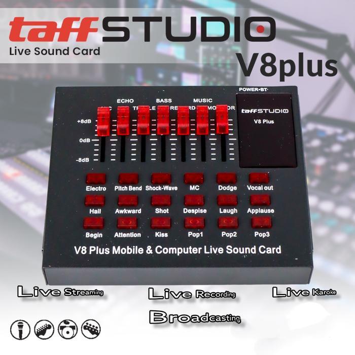 New Soundcard V8 V8s V8u. V8plus TAFFSTUDIO - V8plus