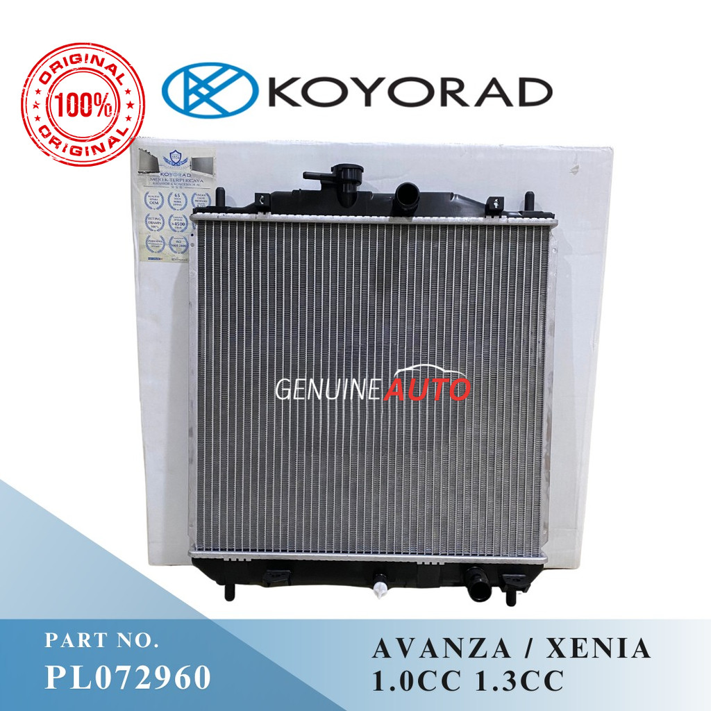 RADIATOR TOYOTA AVANZA XENIA LAMA 1000CC 1300CC MANUAL KOYORAD JAPAN PL072960