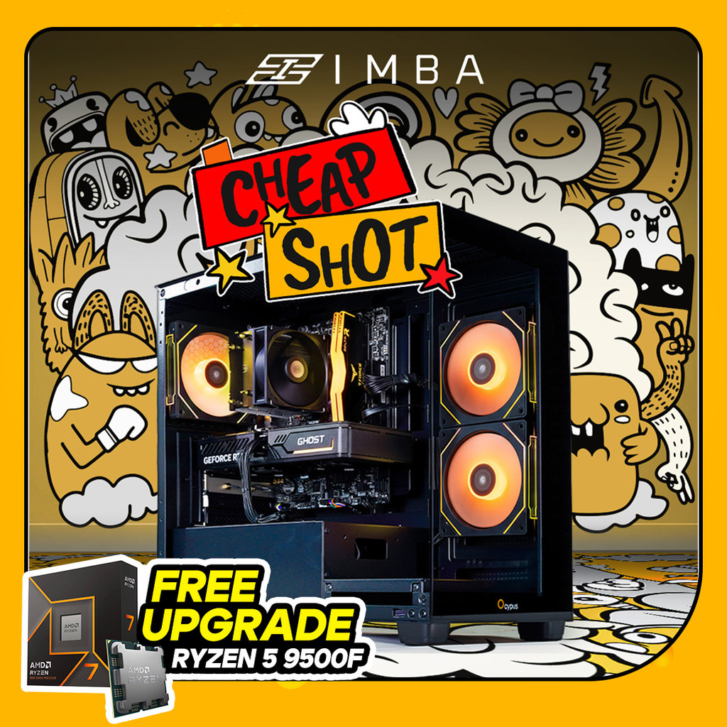 IMBA CHEAPSHOT PC RYZEN 5 7500F RTX 5060 TI 16G/ 16GB 500GB RAKITAN PC GAMING - UGE-TR-EK-COC/D5