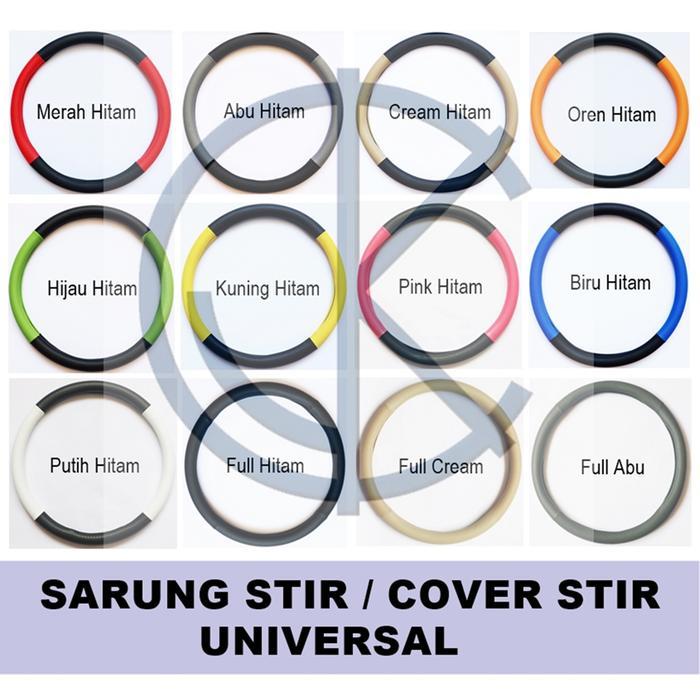Promo Sarung Stir Mobil - Cover Steer - Setir Mobil Toyota All New Rush 2019 - merah hitam