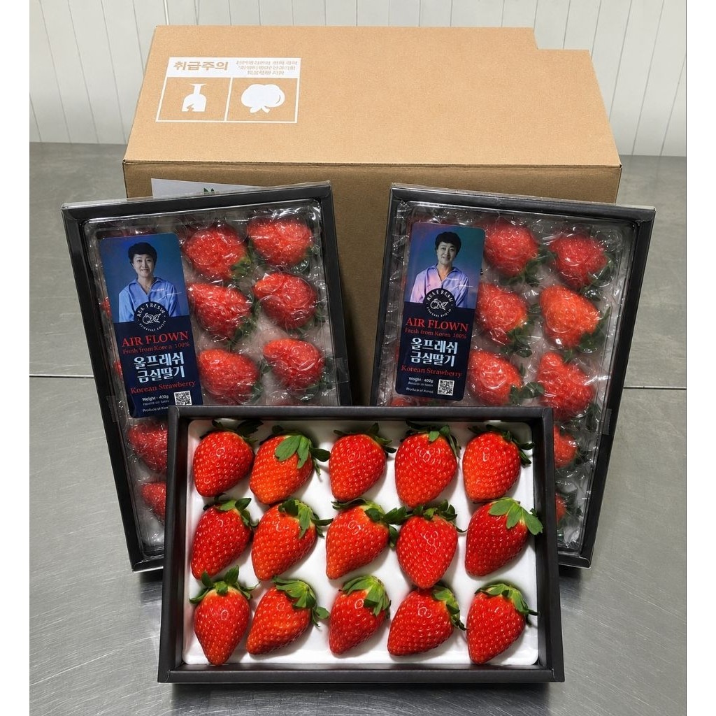 Strawberry Ahjumma Korea | Strawberry Korea size besar 1 pack