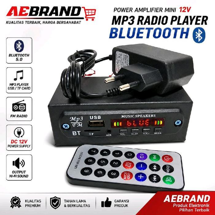 AEBRAND MP3 PLAYER BLUETOOTH 12V Modul Mp3 Bluetooth Rakitan Dan Adaptor 12 Volt