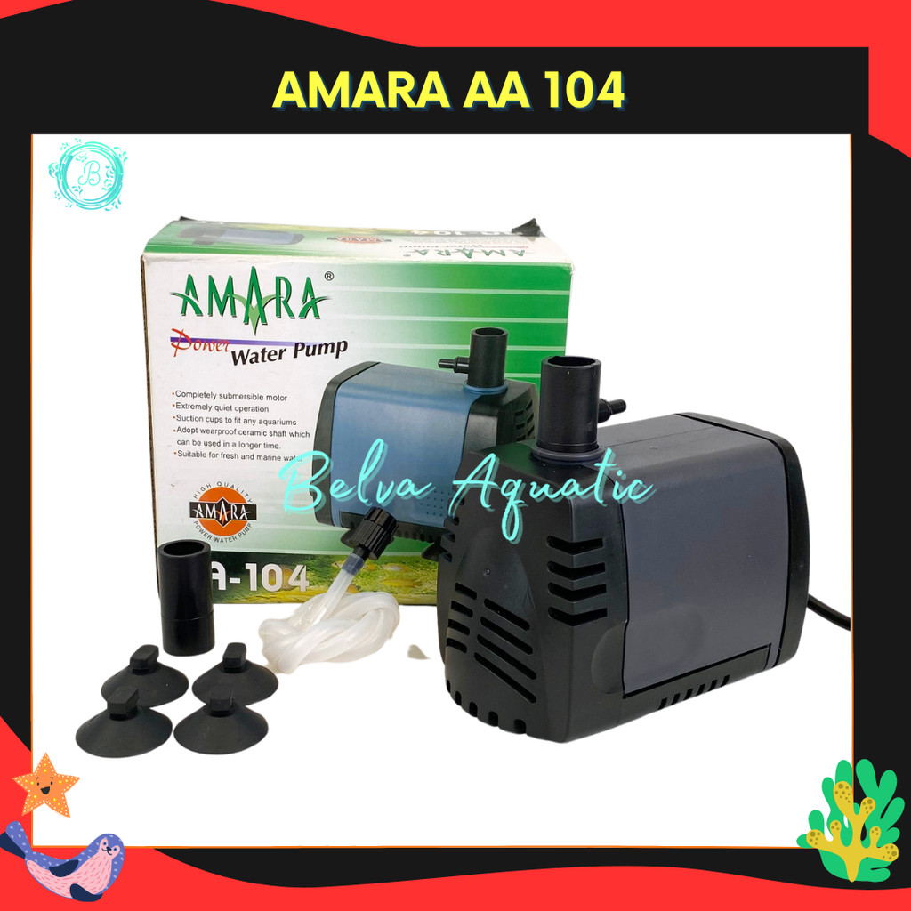 AMARA AA 104 AA-104 POMPA CELUP AQUARIUM POMPA AQUARIUM POMPA KOLAM POMPA HIDROPONIK AMARA 104