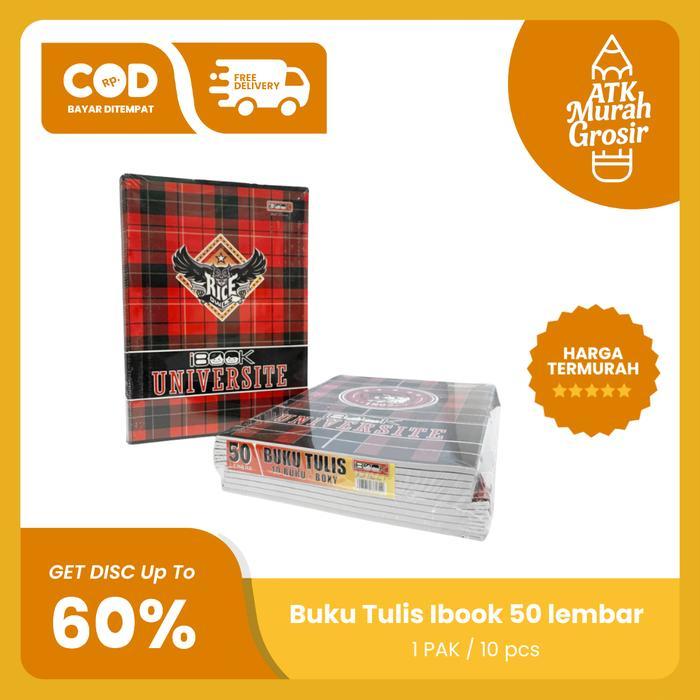 Buku Tulis Boxy 50 Lembar iBook - Buku Tulis Sekolah Ukuran BigBoss - 1PAK-iBook-50Lembar