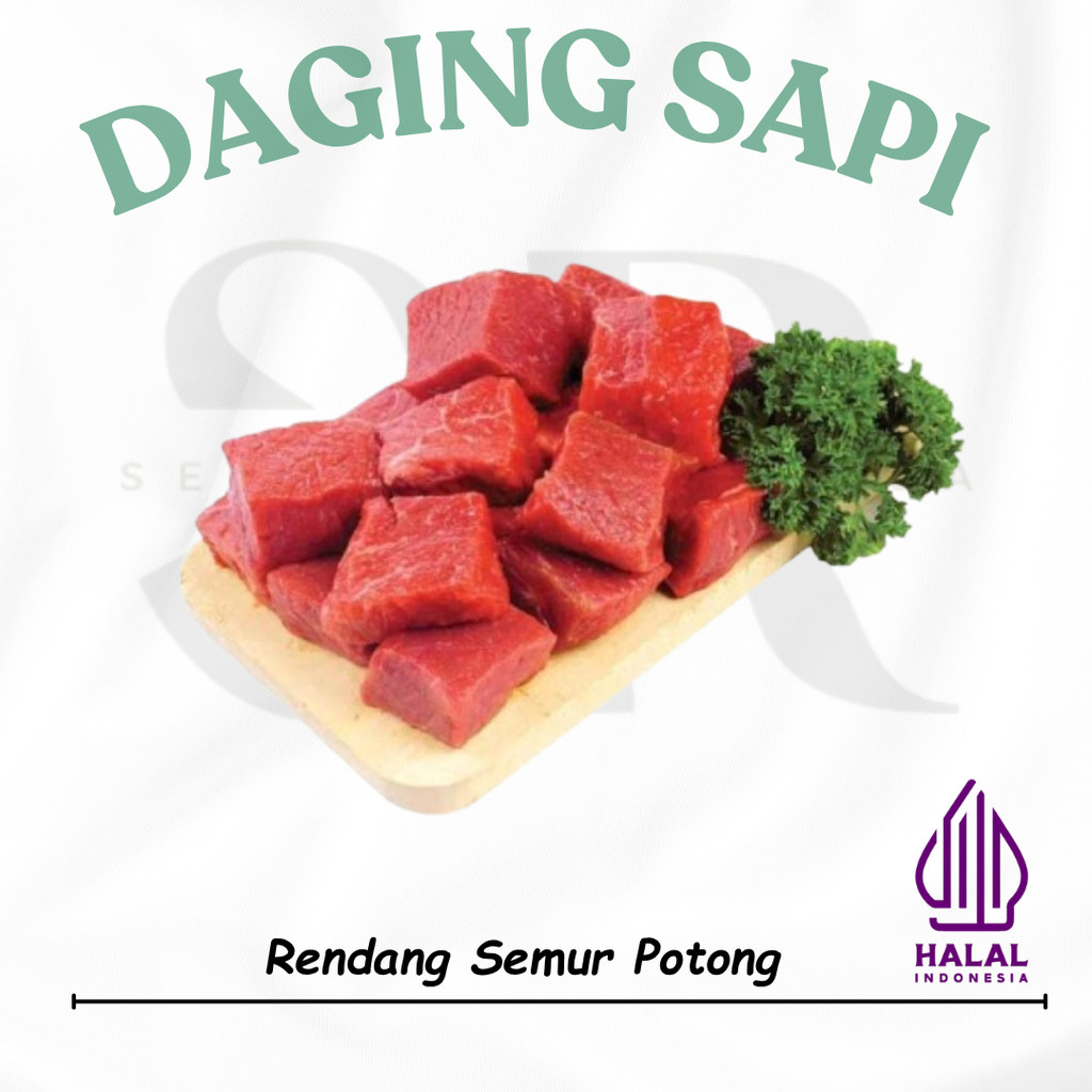 Daging Sapi Potong  Daging Rendang Gulai Sop Sapi 1 Kg Frozen Tangerang