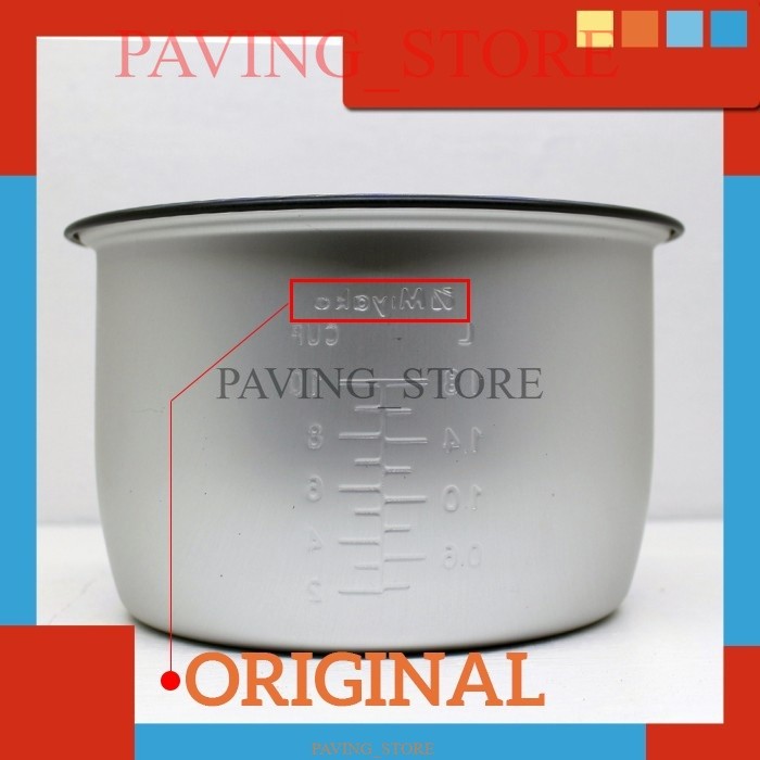 READY 0,6 1,2 dan 1,8 Liter ORIGINAL ADA LOGO MIYAKO Panci Rice Cooker Miyako 1,8 Liter 1.8L 13 cm 1