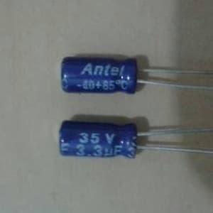 (BACA DESKRIPSI) KAPASITOR / ELCO 3,3uf 3,3 uf 35V