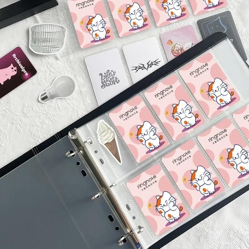 7 / 8 Slots Wide A5 Binder D Ring Photocard Holder Kpop Photo Card Collect Book 3inch Photo Album Ko