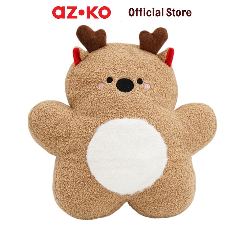 AZKO Noelle 43 cm Bantal Sofa Natal Christmas Deer - Cokelat Hiasan Natal Pernak Pernik Natal Orname