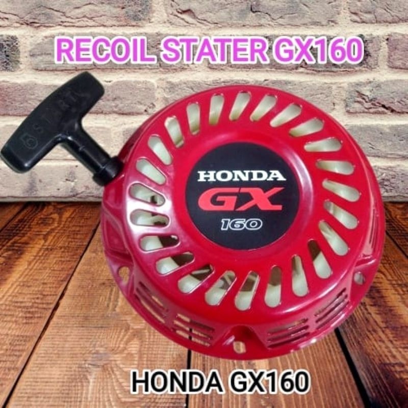 Recoil starter / tarikan starter gasoline engine GX-160 GX 200 MODEL PLAT BESI