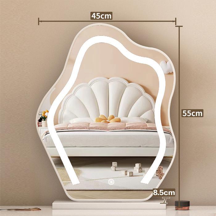 Etife Cermin Awan / Cermin Rias Meja Rias / Cermin Rias LED / Cermin Rias Duduk / Cermin Oval Pengin