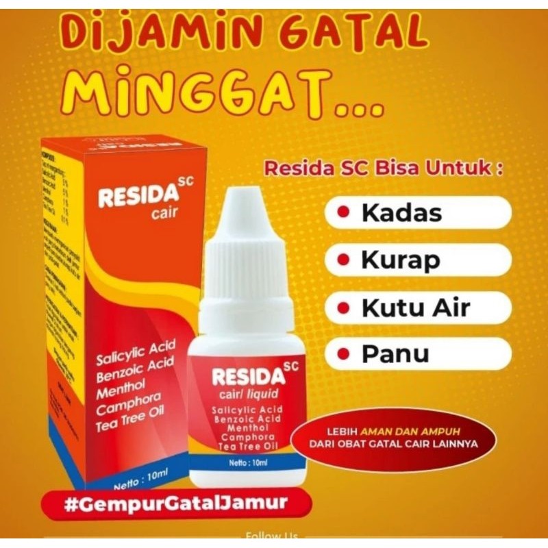 Resida cair 10ml / Kalpanax Cair Jamur Panu Gatal