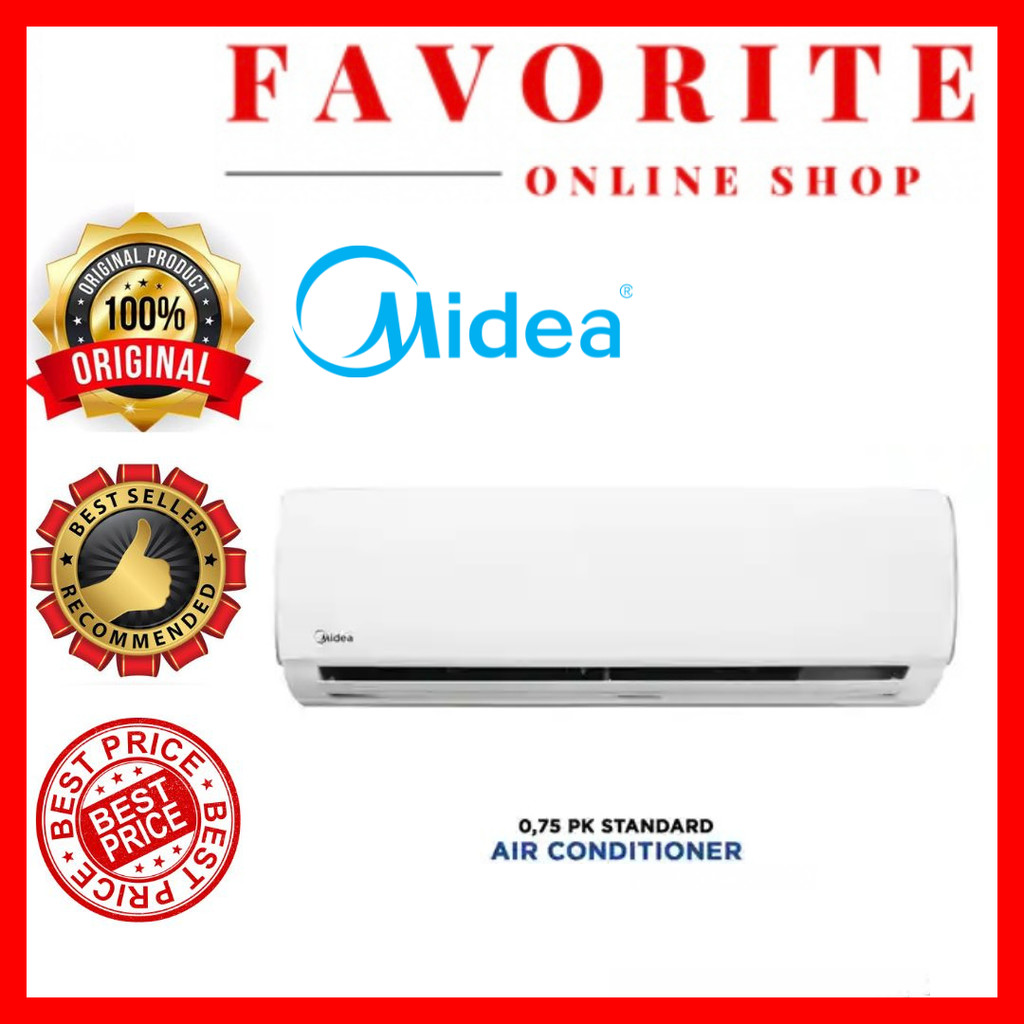 AC MIDEA 3/4PK ORIGINAL / MIDEA AC 3/4PK GARANSI RESMI
