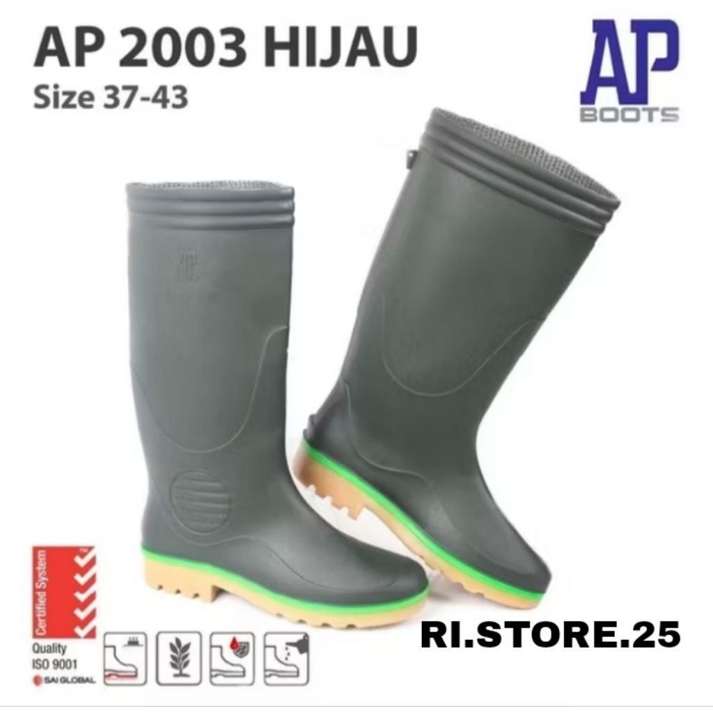 AURESTORE Bisa cod sepatu AP boots 2003 anti selip sepatu bot ringgan sepatu boot kerja