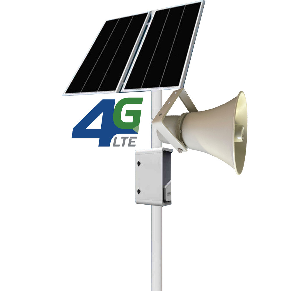 4G Internet Cloud Broadcasting Horn Speaker Insert GSM/SIM Card Remote Wireless Support Mobile Phone