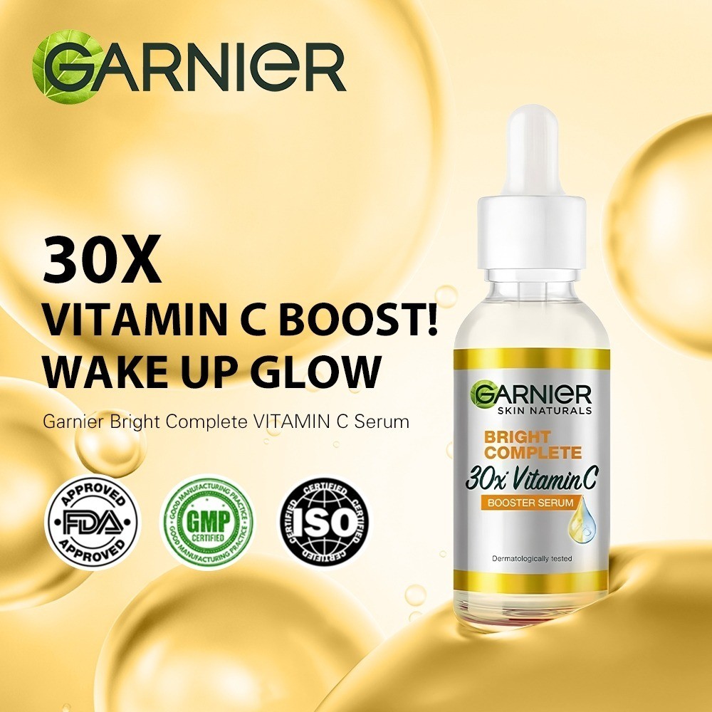 Garnier Vitamin C Serum For Dark Spots 30 ml + Niacinamide Whitening Garnier Serum Vitamin C terlari