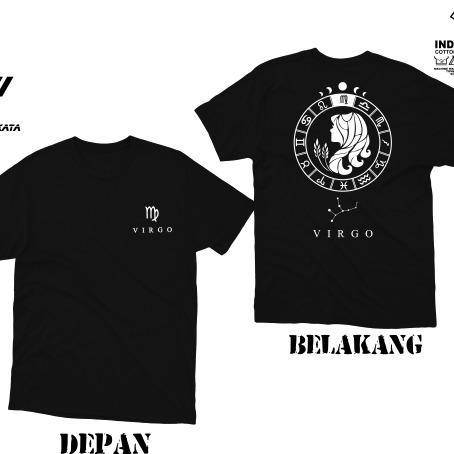 (COD) Tshirt Baju Kaos Zodiak VIRGO Series New / Baju ZODIAK / Baju  / Distro  Sablon Dewasa/ Baju P