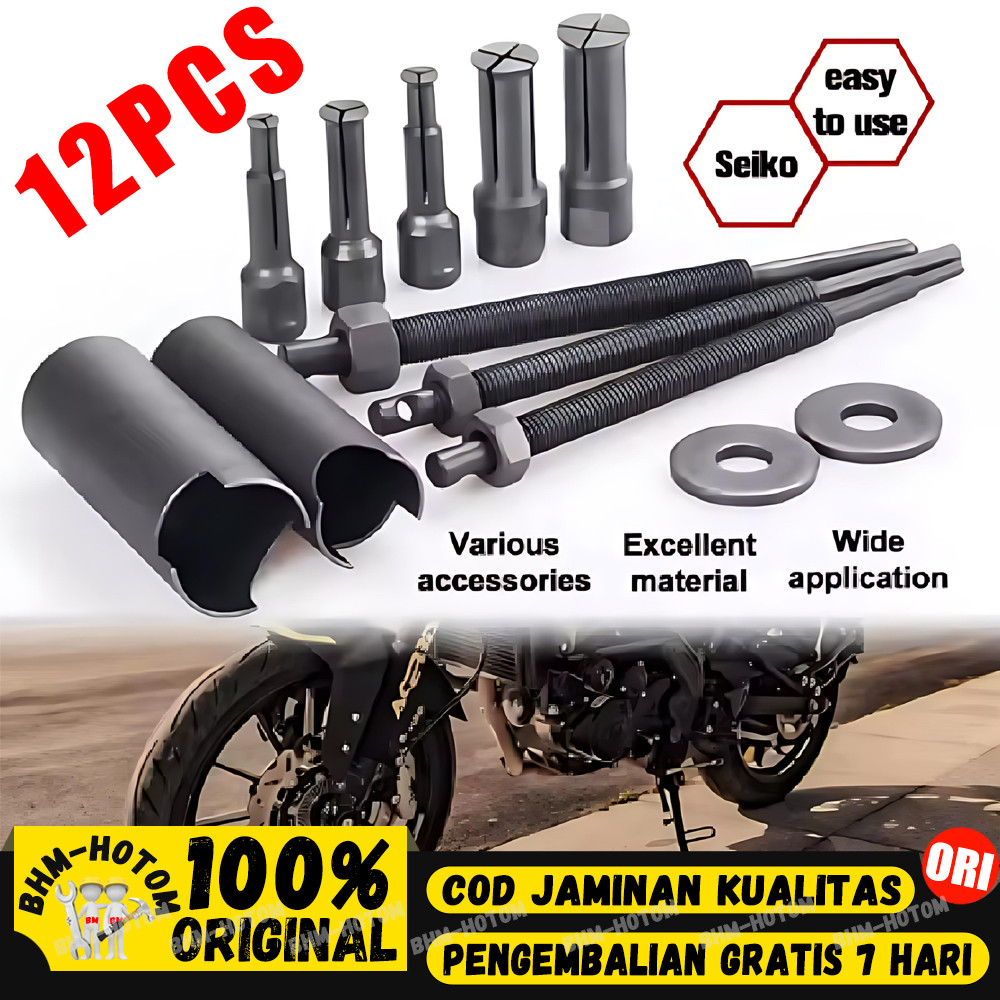 Treker Bearing Puller Set 12 Pcs CVT Treker Lepas Pembuka Bearing Laher Tutup CVT Treker Bearing Dal