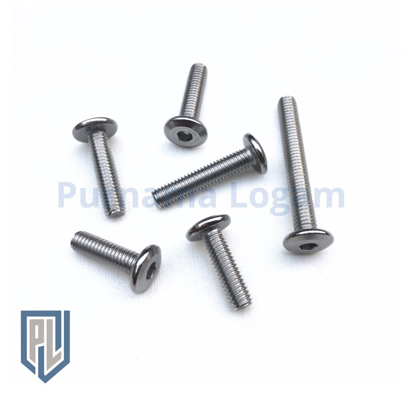 Baut JCBC M6 x 40 ( Drat 10 Panjang 4 cm ) Stainless 304 A2-70/ Kunci L4