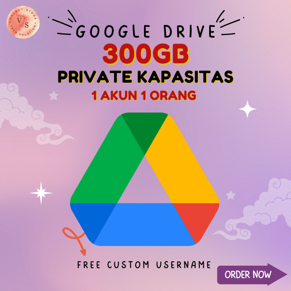 [PRIVATE KAPASITAS] Google Drive Unlimited Max 300GB Bonus Google Photos dan Google Meet Bergaransi
