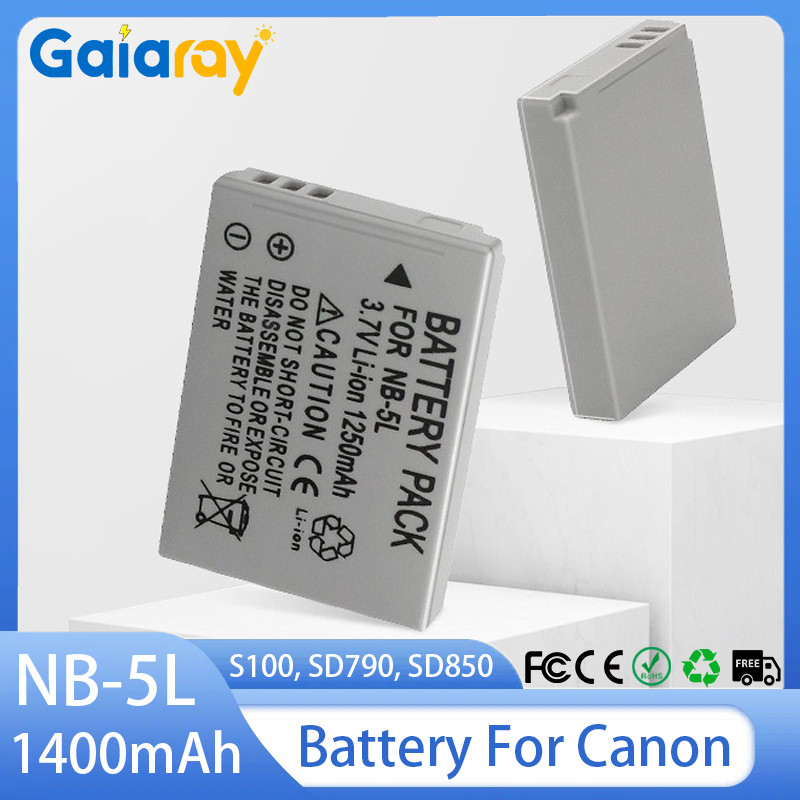 NB-5L NB-5LH Battery 1400mAh Li-ion Reargeable Battery For Canon Powershot S100, S110, SD700, SD790,